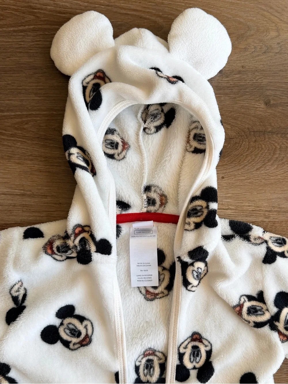 DISNEY | Mickey Mouse Robe | Hooded Fleece | Baby Lounge